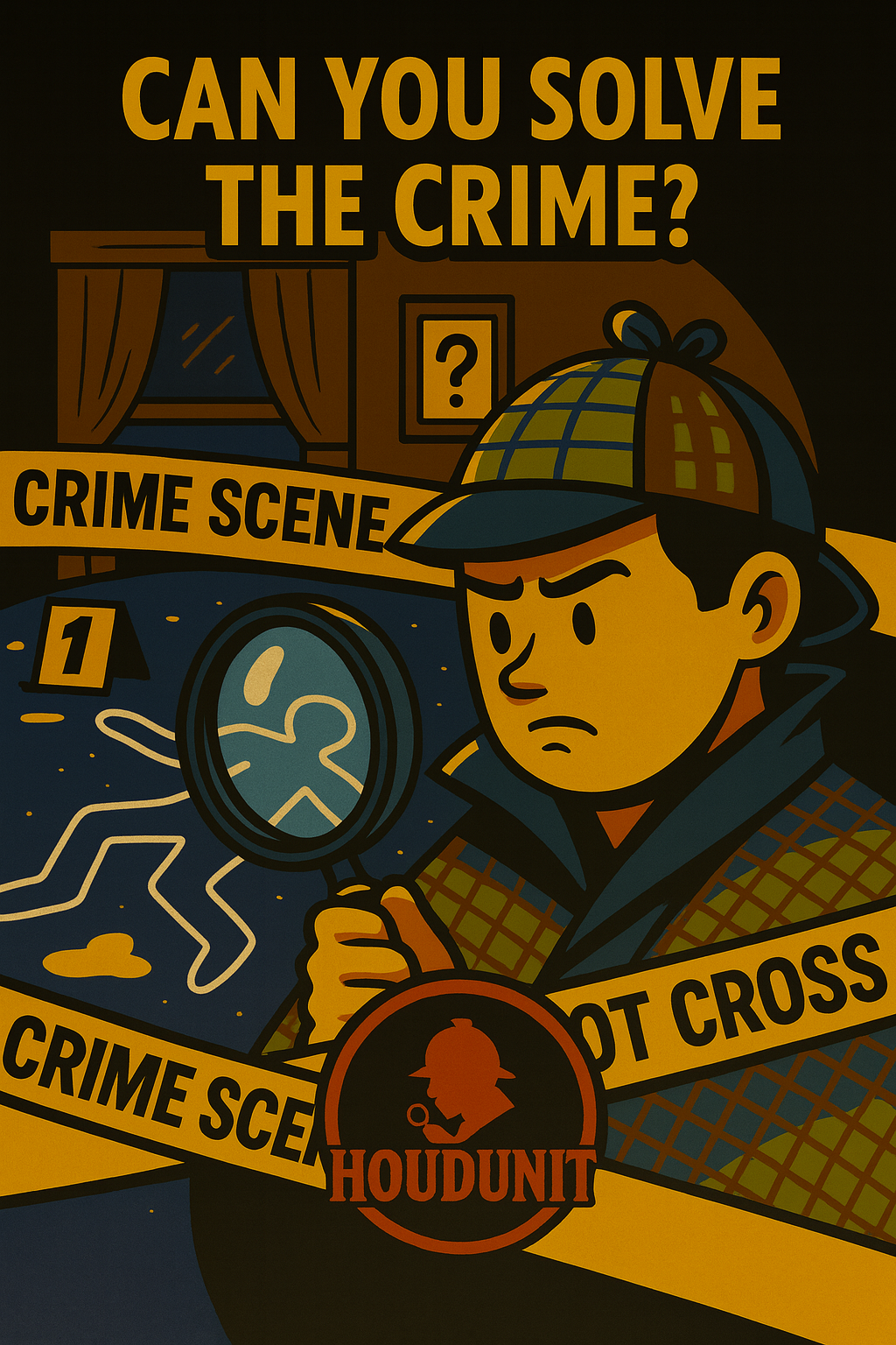 Houdunit Murder Mystery Colouring Book